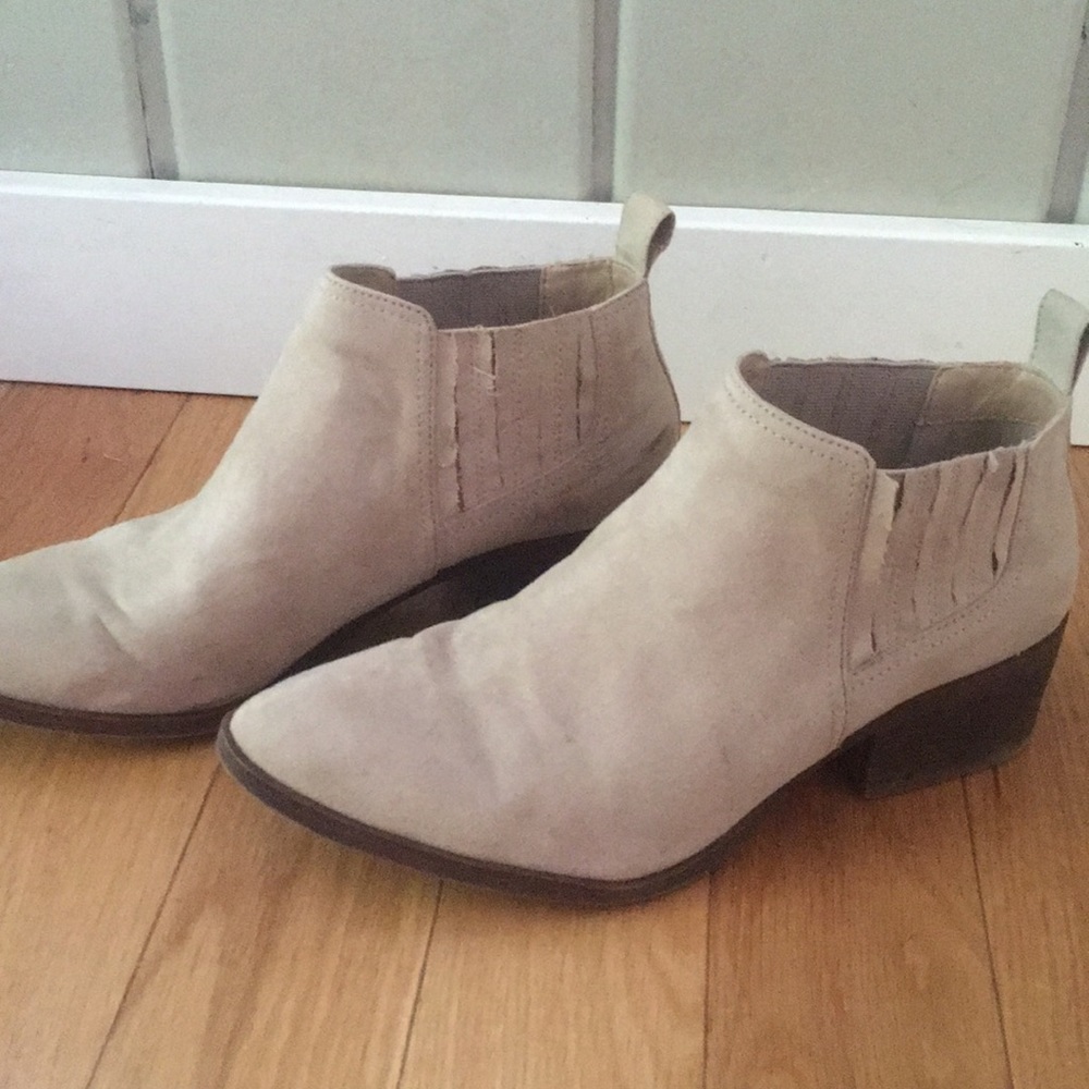 Faux suede bootie